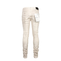 Purple Brand Denim P001 Dirty White Destroy Jersey Knit Repair Men's Jeans