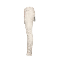 Purple Brand Denim P001 Dirty White Destroy Jersey Knit Repair Men's Jeans
