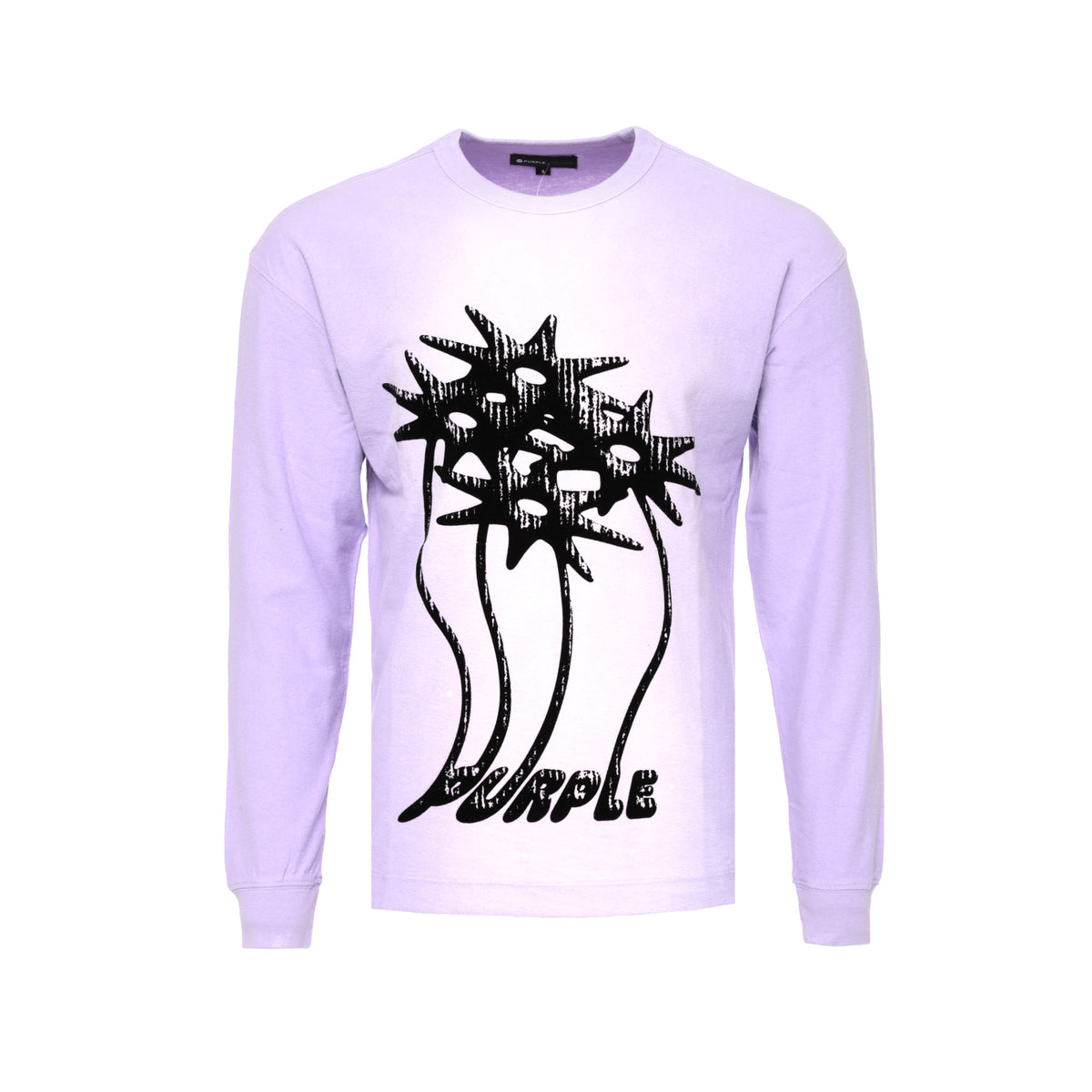 Purple Brand P204 Flower Palm Lavender Men's LS Tee - SIZE Boutique