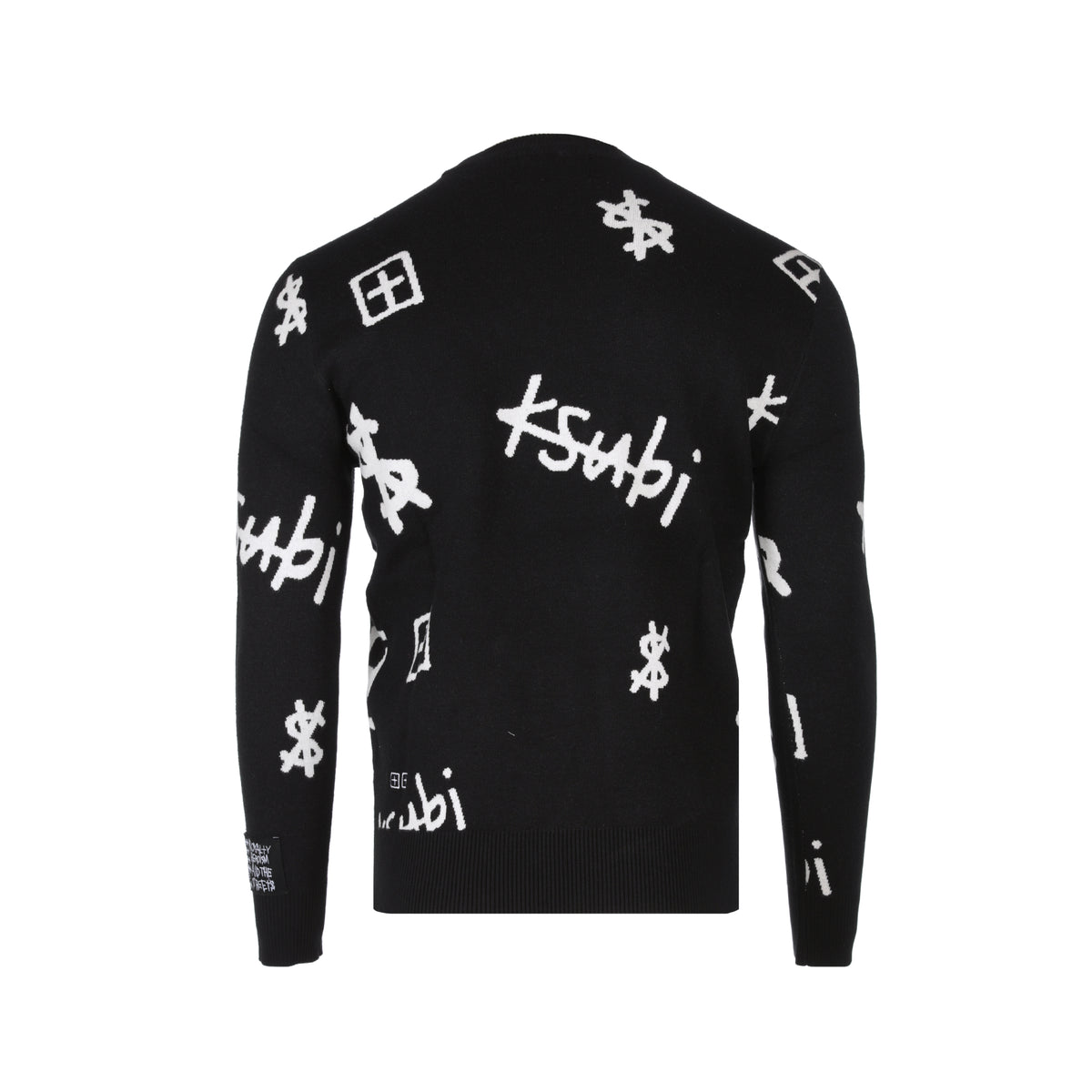 Ksubi Kash Box Knit Crew Men's Black Sweater - SIZE Boutique