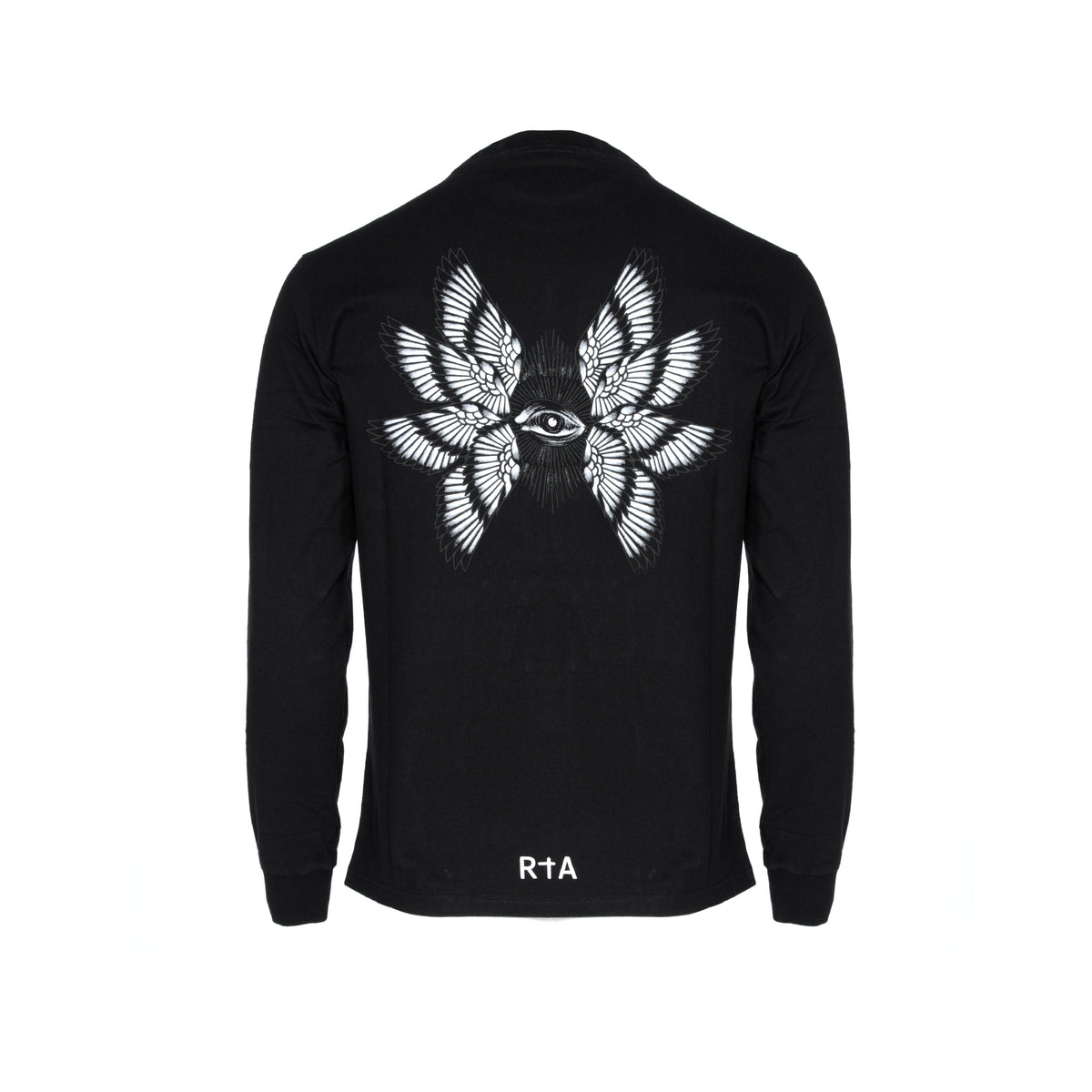 RtA Brand Lawrence Black Angel Men's L/S T-Shirt - SIZE Boutique