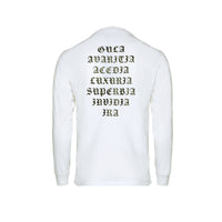 RtA Brand Lawrence White Sins Men's L/S T-Shirt - SIZE Boutique