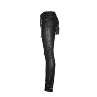 Purple Brand P001 LE Leathered Black Men's Designer Jean