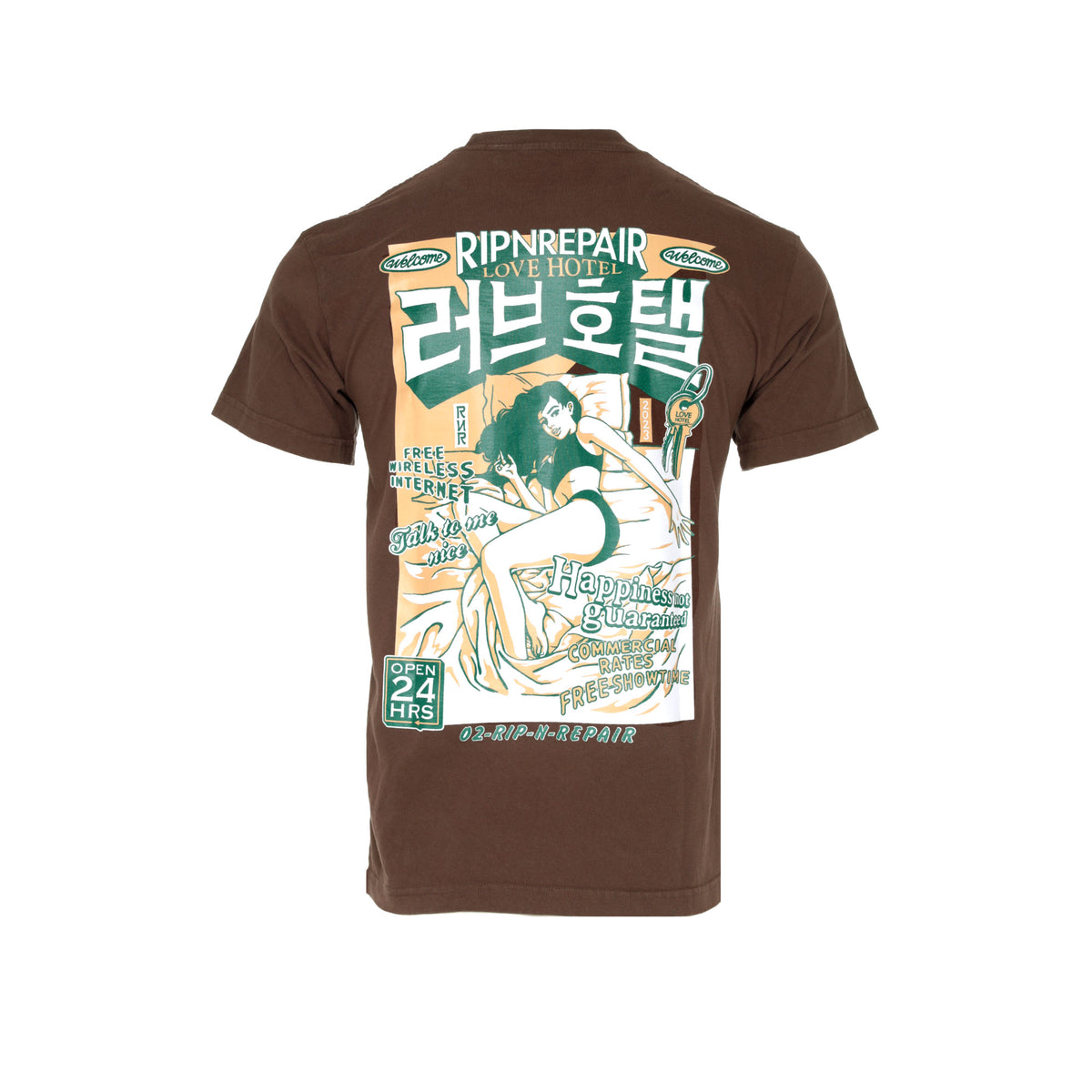 Rip N' Reapir "Love & Happiness" Mens SS Graphic Tee Brown - SIZE Boutique