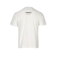 Purple Brand Textured Jersey Meander Men's SS Tee Coconut Milk