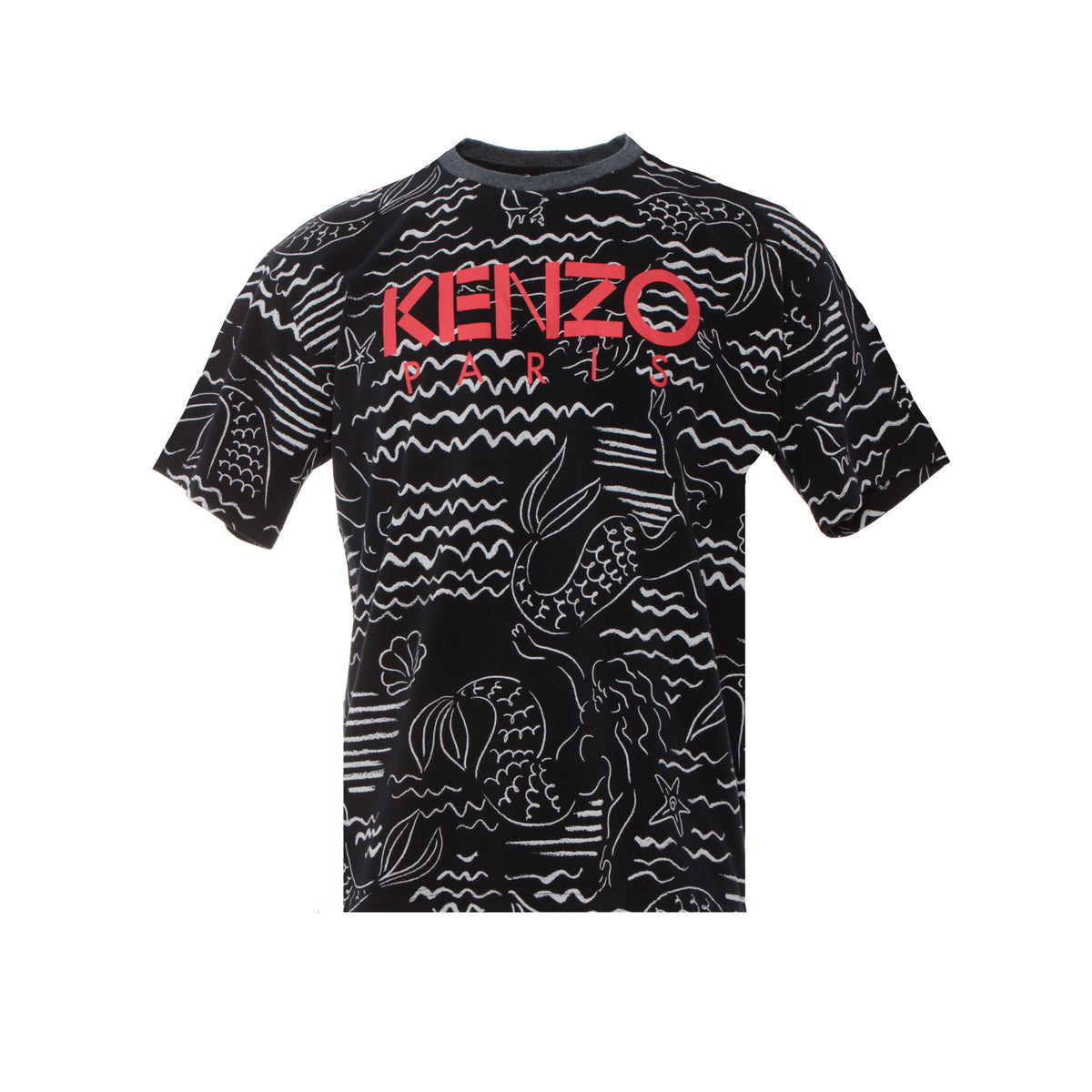 Kenzo Paris Men's Mermaid SS Tee Navy  