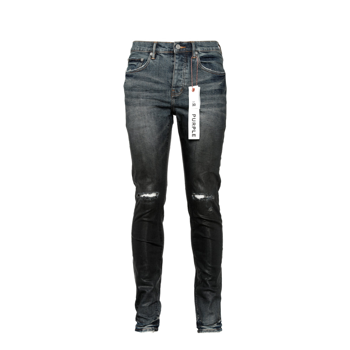 Purple Brand Mid Indigo Black Color Coated Gradient Men's Jean - SIZE Boutique