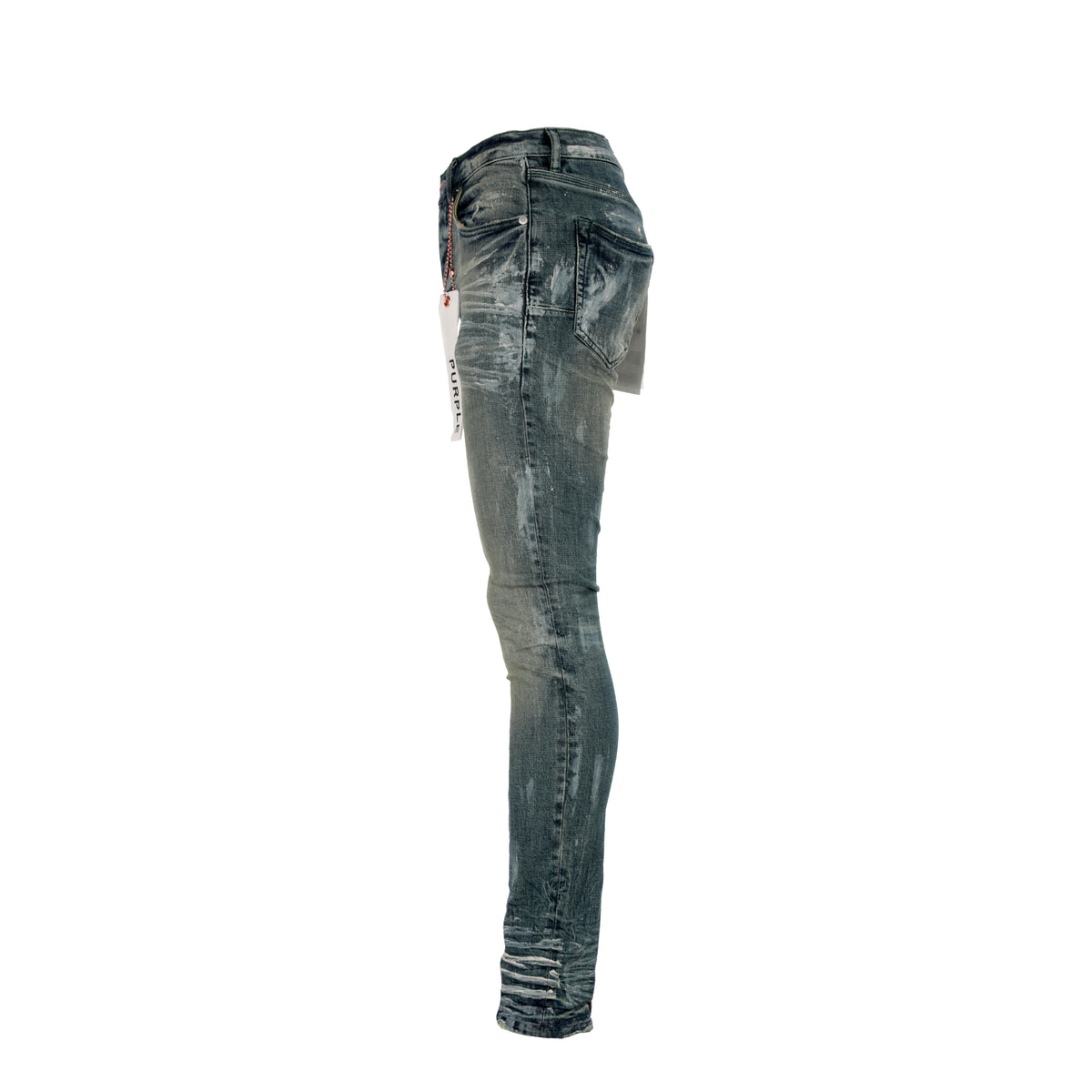 Purple Brand P001 Mid Indigo Hard Wax Men's Designer Jeans