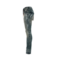 Purple Brand P001 Mid Indigo Hard Wax Men's Designer Jeans