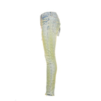 Purple Brand Neon Over Light Indigo Jacquard Monogram Men's Jeans
