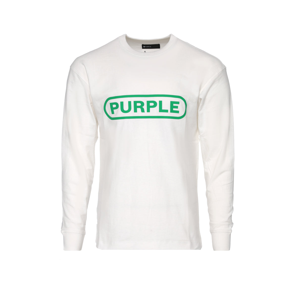 Purple Brand Textured Jersey Men's LS Tee Coconut Milk