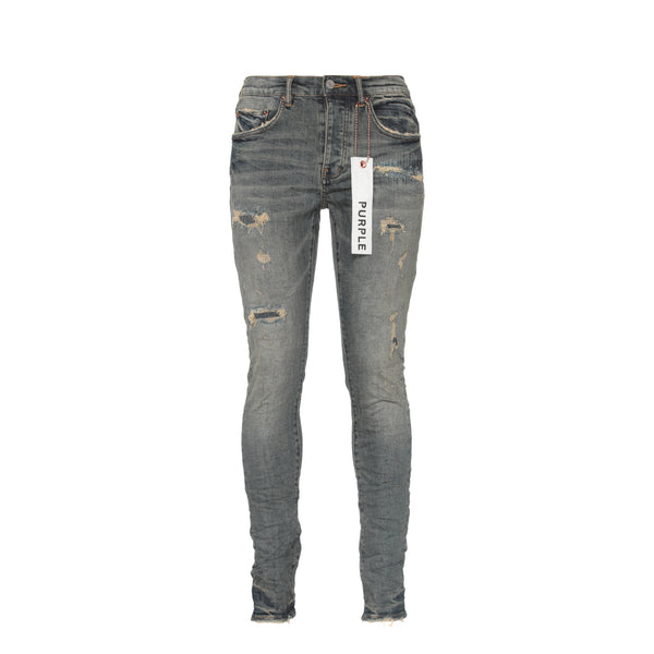 Purple Brand Mid Indigo Quilted Destroy Pocket Men's Jeans