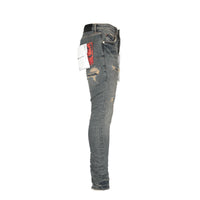 Purple Brand Mid Indigo Quilted Destroy Pocket Men's Jeans
