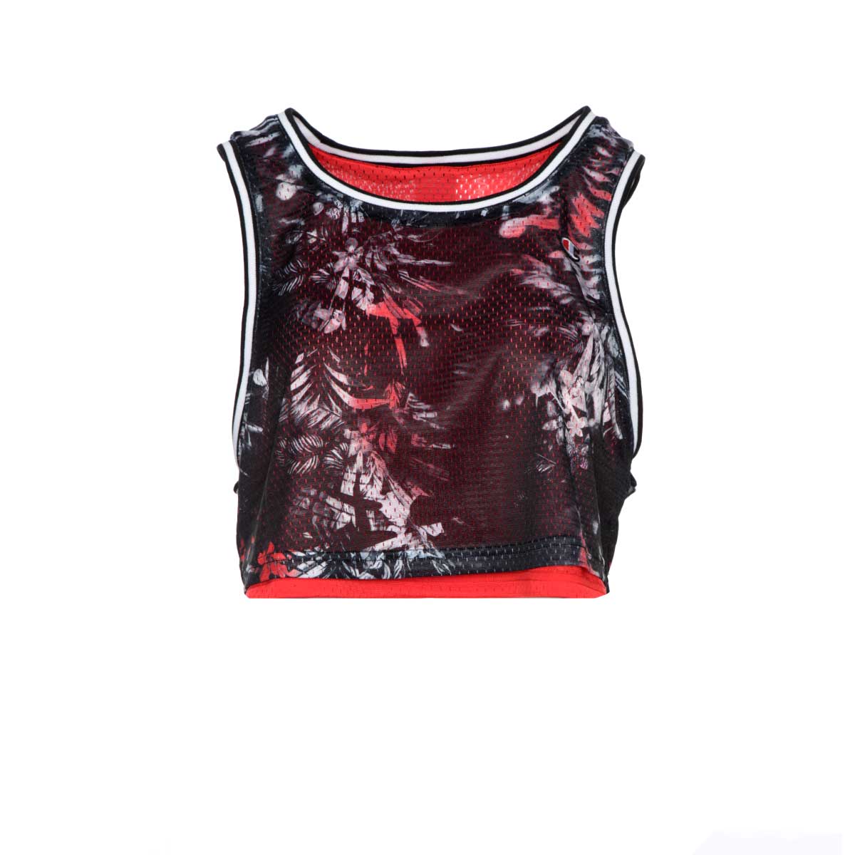 Champion Reversible Mesh Cropped Tank Red
