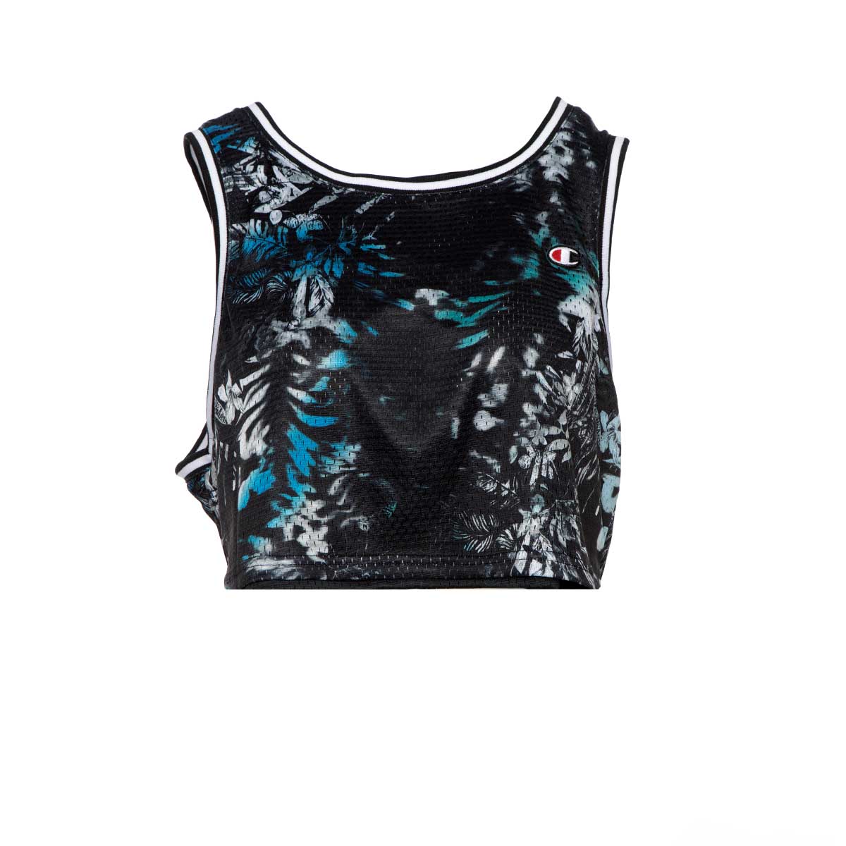 Champion Reversible Mesh Cropped Tank Black