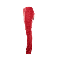 Purple Denim Brand P001 Red Patent Leather Film Jean