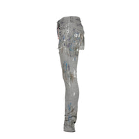 Purple Brand P001 Reverse Grey Dirty Repair Men's Jeans