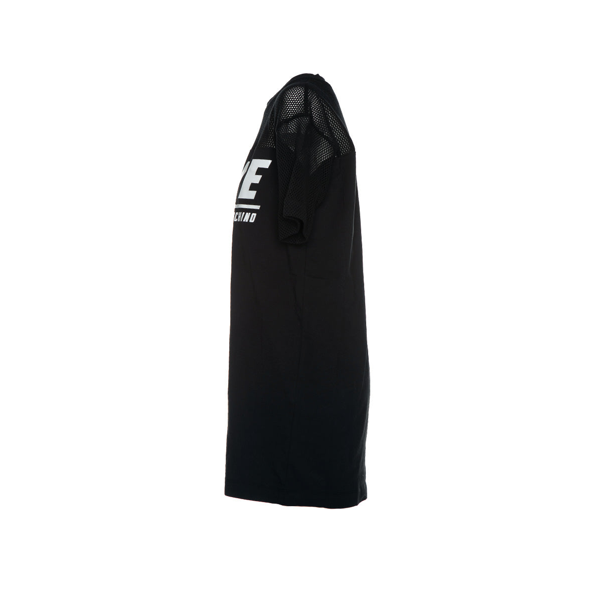 Love Moschino Mesh Jersey Dress With Logo Black