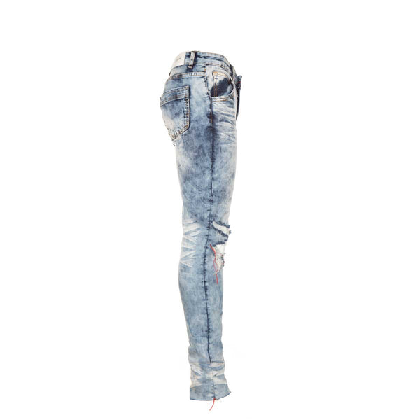 Lifted Anchors Jude Striped Denim Blue 