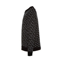Raised By Wolves Fu*k Off Jacquard Men's Sweater Black