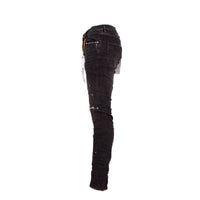 PURPLE Brand Men's Designer Jeans P001- Black Over Spray