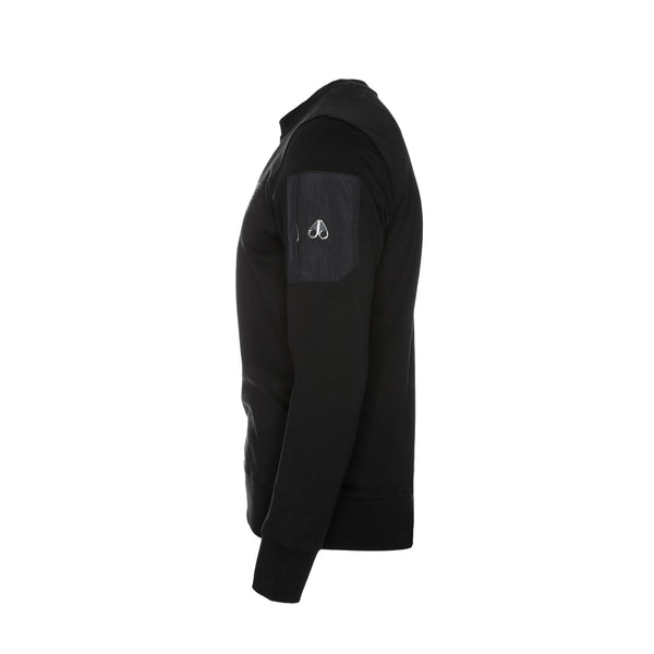 Moose Knuckles Transit Men's  Pullover Sweater Black