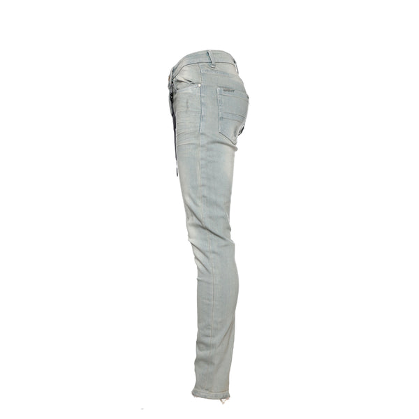 Black Denim Arctic Sky Men's Skinny Designer Jeans