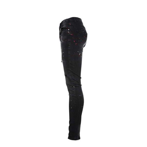 Black Denim Nemesis Men's Skinny Designer Jean