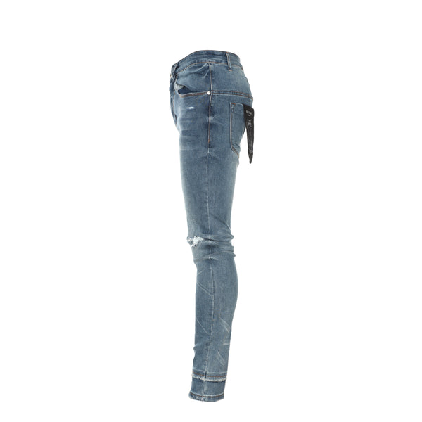 Kollar Double Stack Men's Skinny Jeans Blue