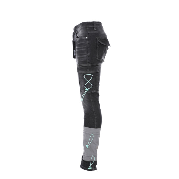 SERENEDE Rio Santo Men's Cargo Skinny Jean