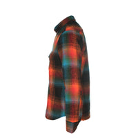 Raised by Wolves Double Plaid Flannel Men's Zip Shirt