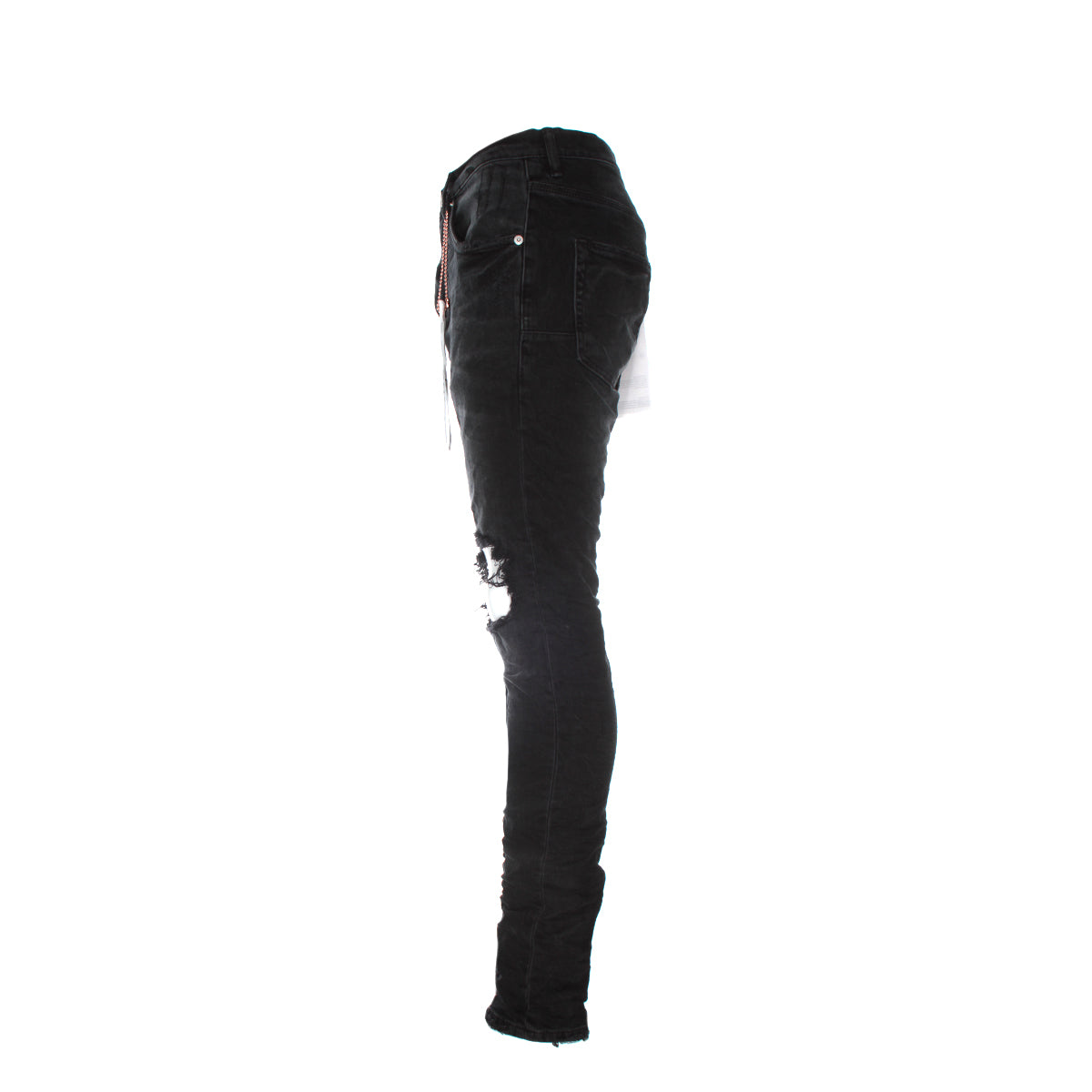 P002 Black Wash Blowout Jean