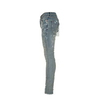 P001 Light Indigo Paint Blowout Jeans