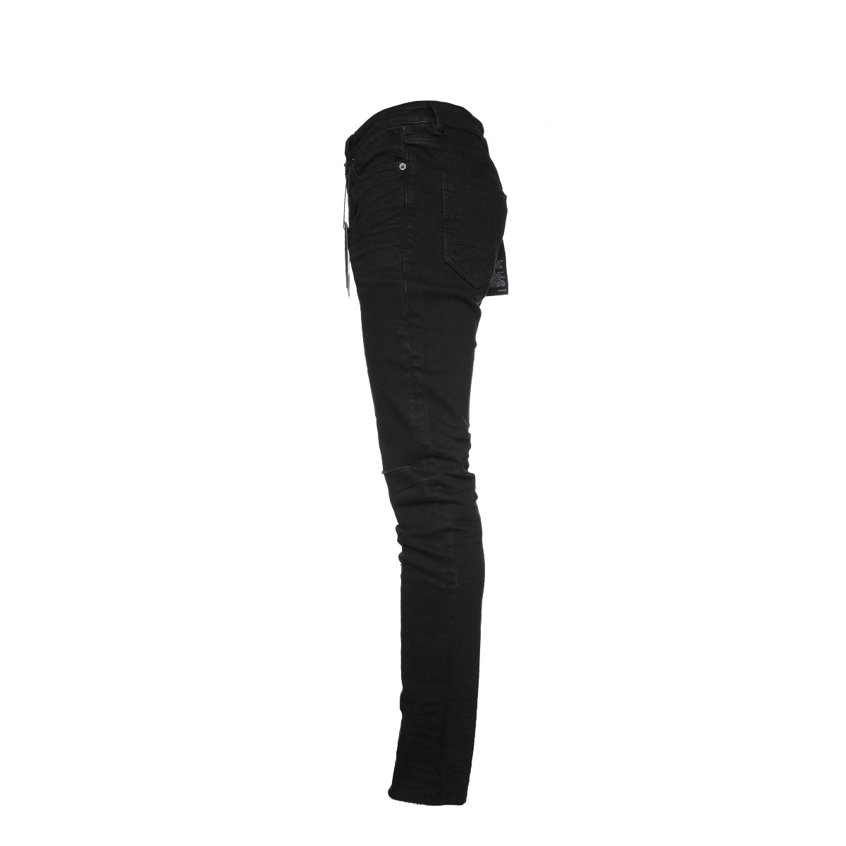Six Week Residency Black Raw Desert Destroyed Men's Skinny Jeans