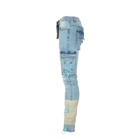 Serenede Cyber Cloud Cargo Men's Skinny Jean Blue