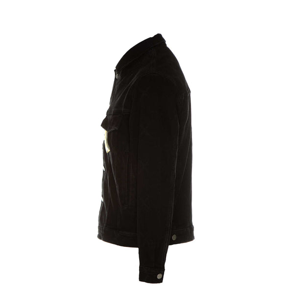 Represent Patch Denim Jacket - Black
