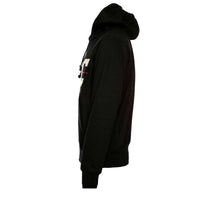 Champion Reverse Weave Zipped Hoodie Varsity Logo Black