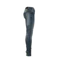 Black Denim "Sanction" Men's Skinny Designer Jean