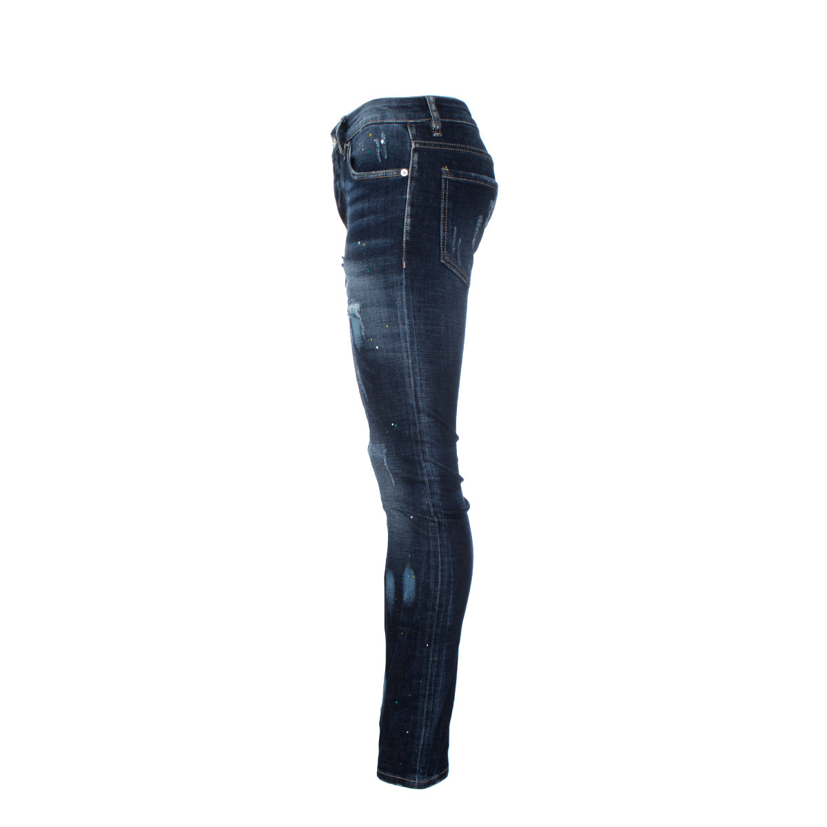 7th Heaven London S-619 Men's Skinny Designer Jeans Blue 