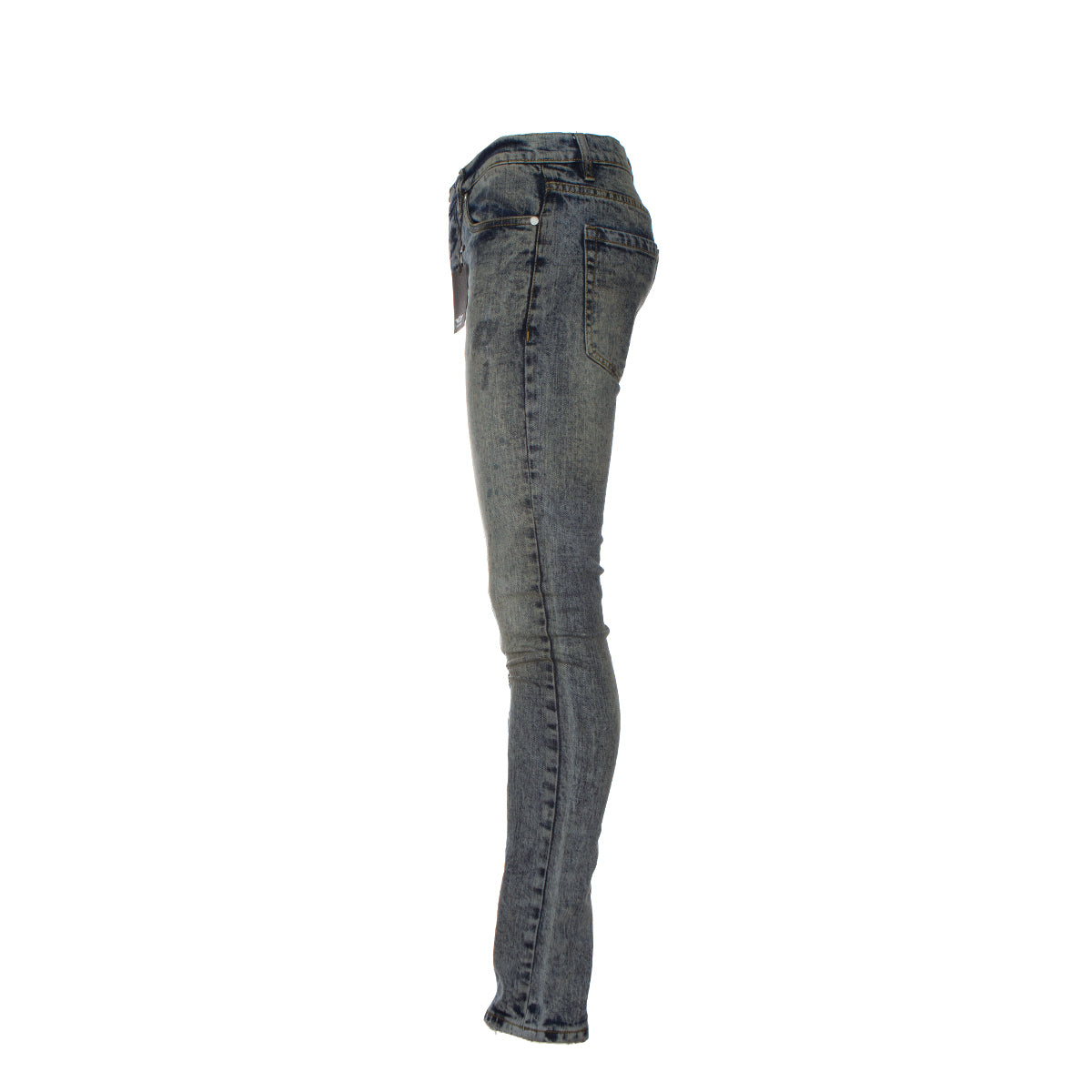 Black Denim Raw Skinny Men's Jeans