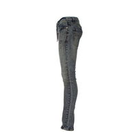 Black Denim Raw Skinny Men's Jeans