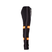 Kappa 222 Banda Canger Men's Track Pants Black/Neon Orange