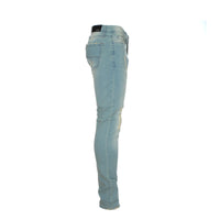 Black Denim "Cloche" Men's Designer Skinny Jean