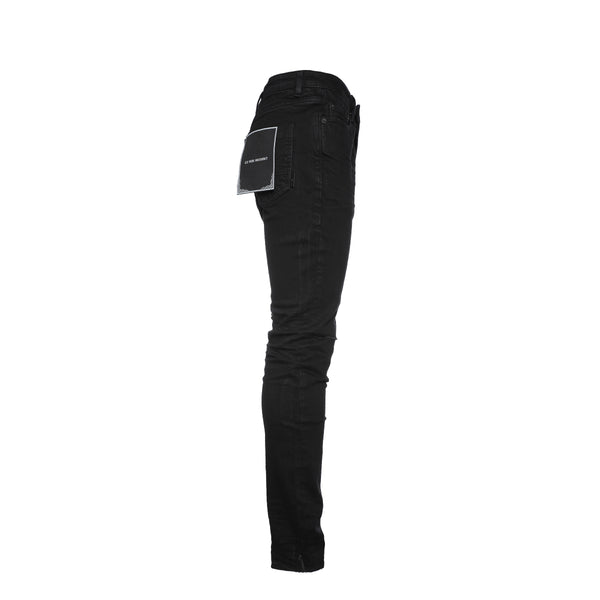 Six Week Residency Black Raw Desert Destroyed Men's Skinny Jeans