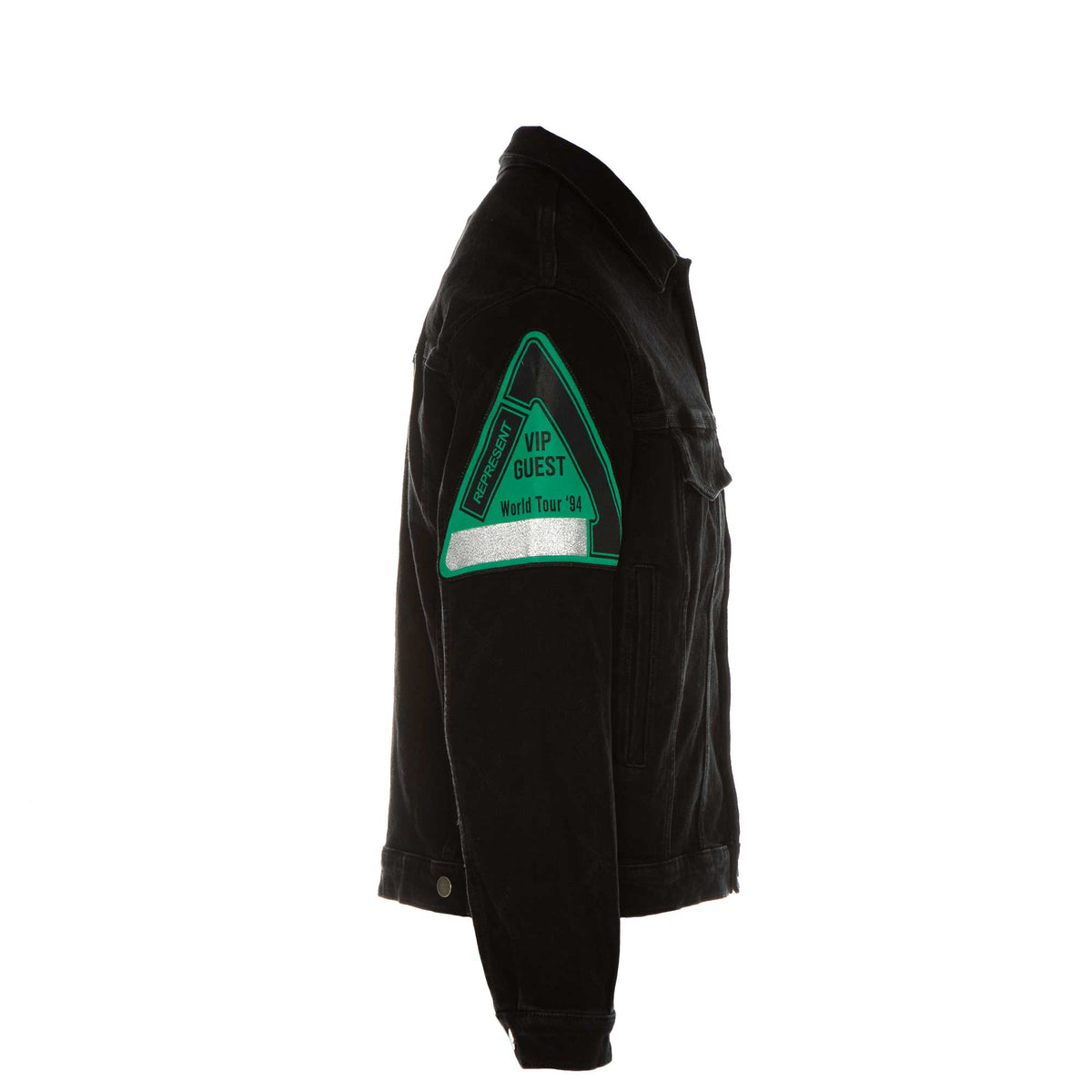 Represent Patch Denim Jacket - Black