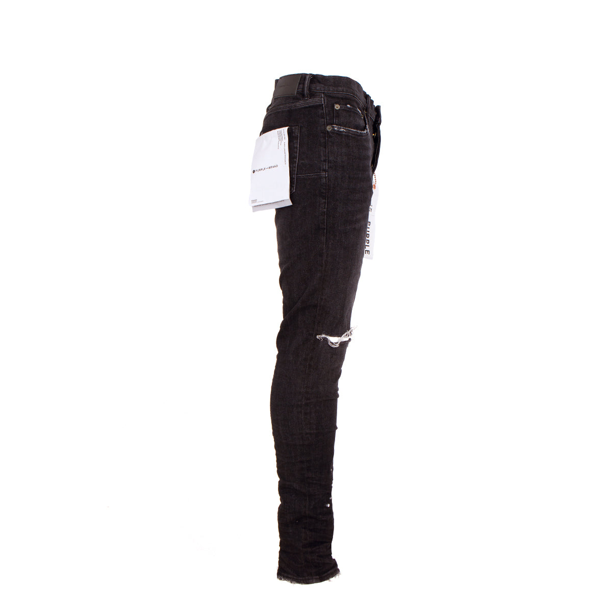 PURPLE Brand Men's Designer Jeans P001- Black Over Spray