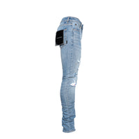 Six Week Residency Hippy Tye Dye Men's Repaired Ultra Skinny Jeans