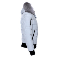 Moose Knuckles Scotch Town Bomber Men's Jacket Birch Grey