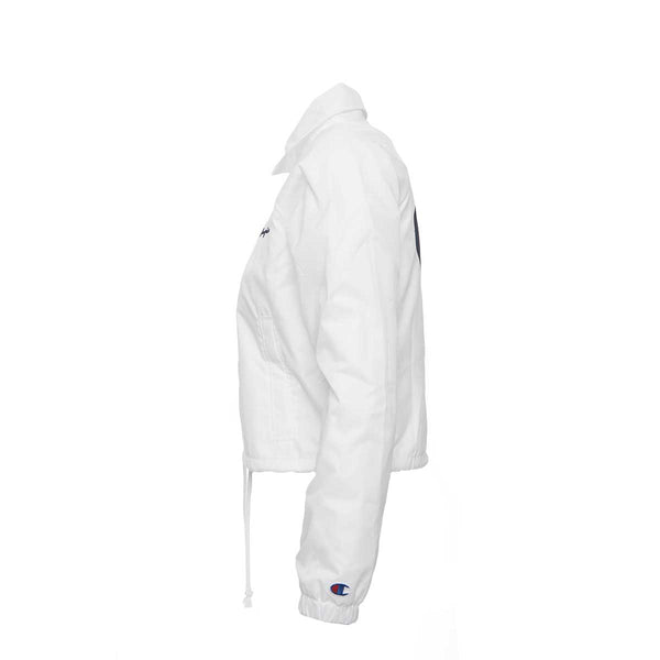 Cropped Coaches Jacket White