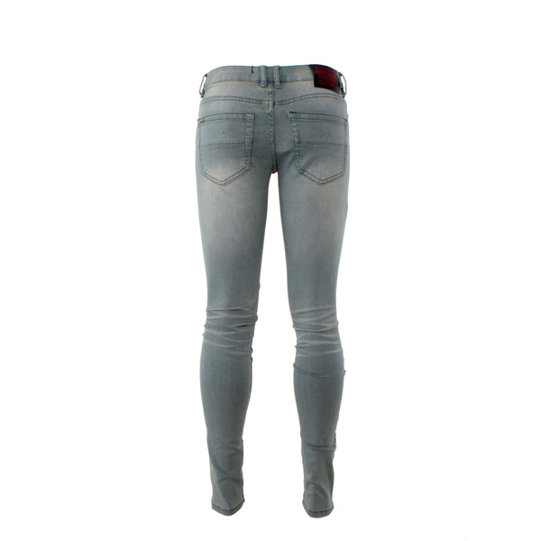 SERENEDE Seafoam Men's Skinny Designer Jeans Slate Blue